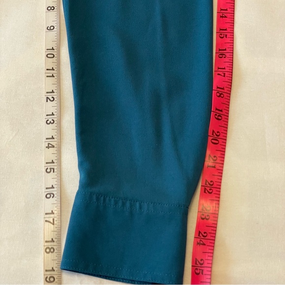 HILARY RADLEY Teal Turquoise Blue Long Sleeve Blouse Size XL - Picture 13 of 14